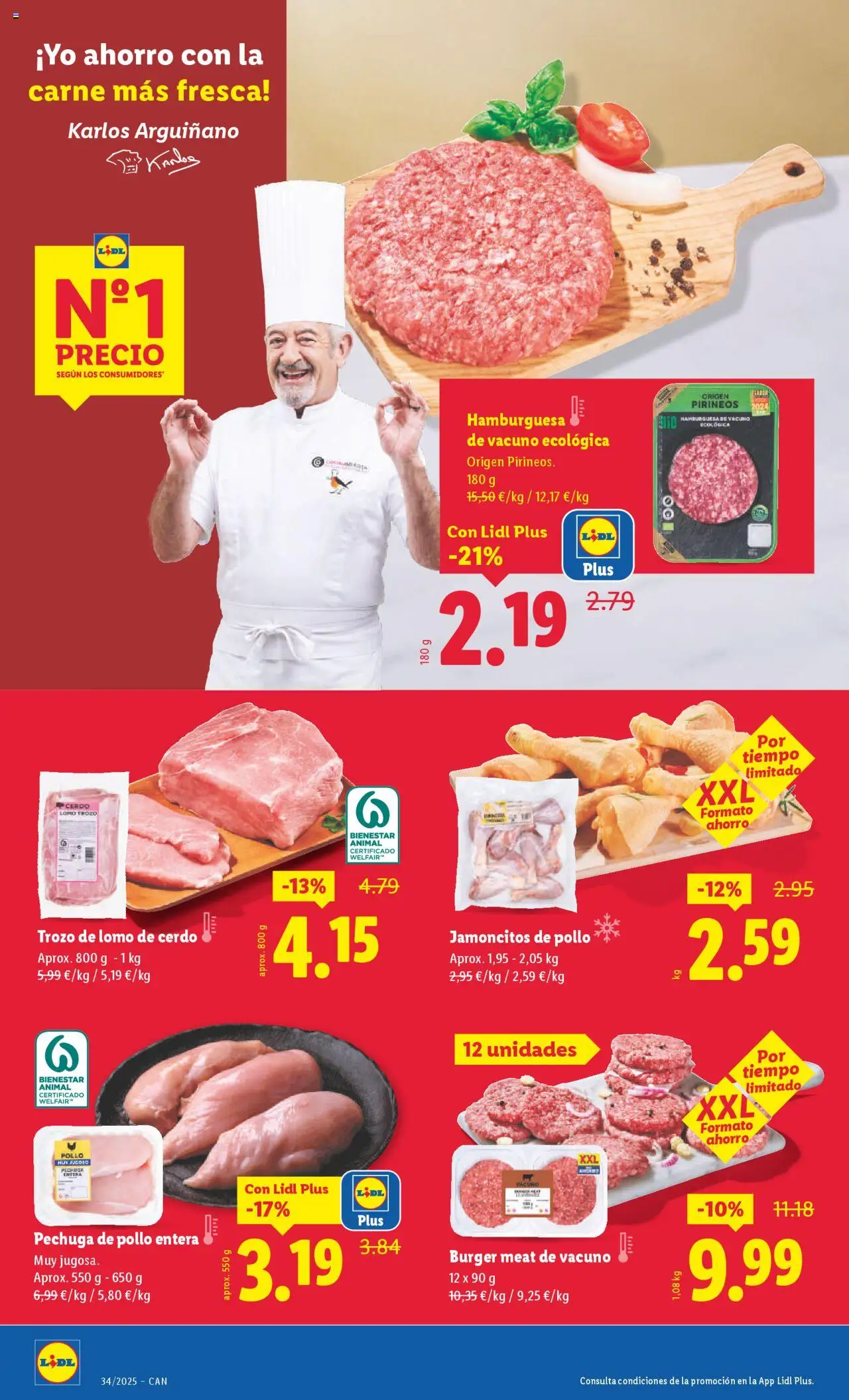 Lidl - Canarias │ válido desde el 18.08.2025 | Página: 4 | Productos: Cerdo, Σοκολατούχο γάλα