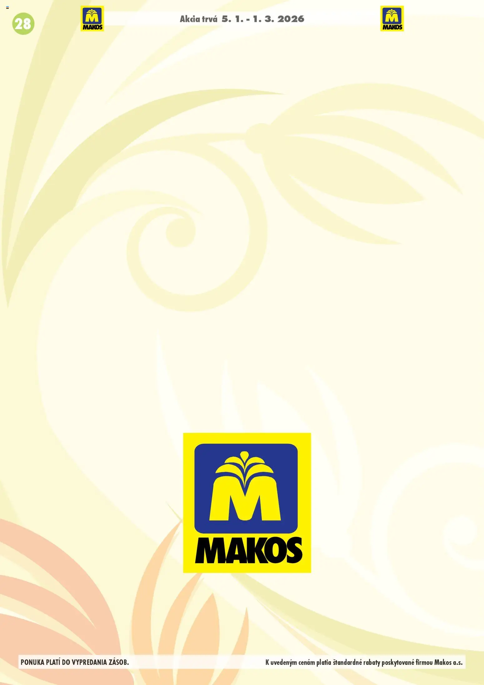 Nové Makos akcie – leták je platný od 05.01.2026 | Strana: 28