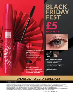 Preview of AVON - Black Friday valid from 01.11.2025 | Page: 292 | Products: Brush, Mascara, Fan