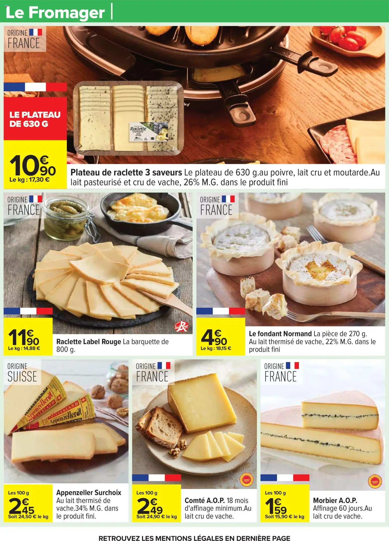 {H1} | Page: 24 | Produits: Plateau, Raclette, Lait
