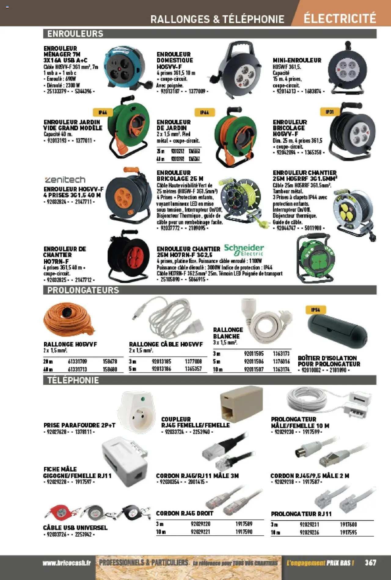 {H1} | Page: 367 | Produits: USB, Interrupteur, Prises, Prise