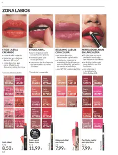 BÁLSAMO LABIAL CON COLOR, un toque de color favorecedor y graduable, al instante, minimiza la sequedad de los labios con una combinación exclusiva de mantecas nutritivas, con SPF 10 y antioxidantes │ válido desde el 01.08.2025 | Página: 64 | Productos: Bálsamo labial