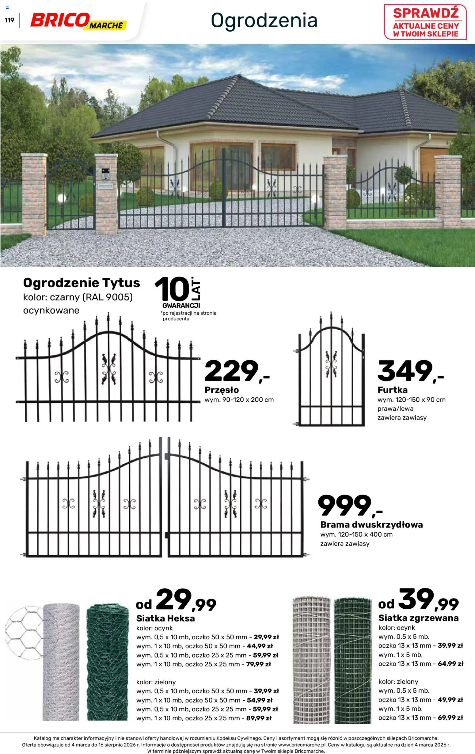 Brico Marché gazetka - Wiosna od 04.03.2026 | Strona: 119 | Produkty: Siatka