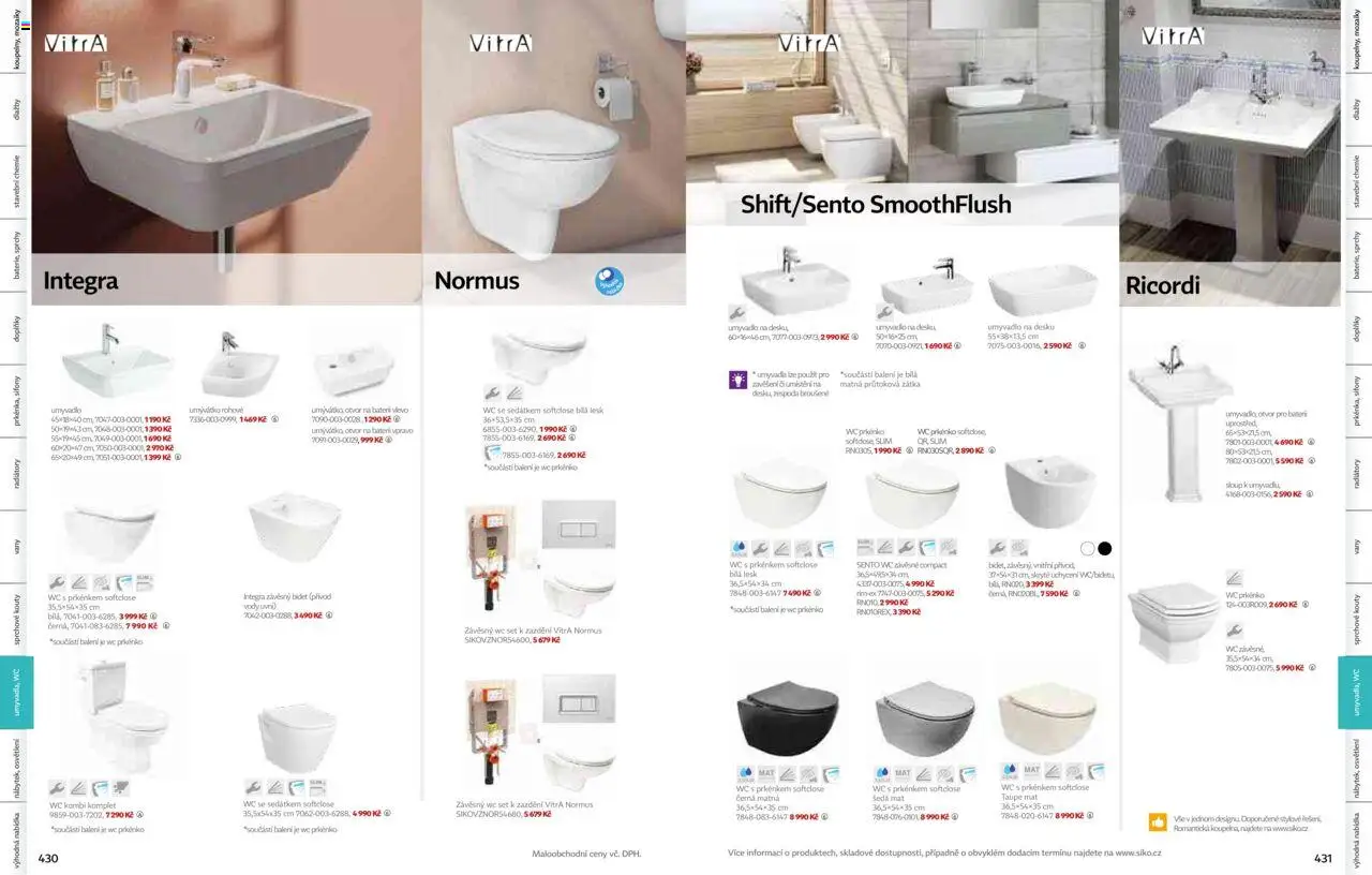 Siko koupelny katalog Koupelny 2025/2026 od 14.10.2025 | Strana: 218 | Produkty: Bidet, Umyvadlo, Wc, Prkénko