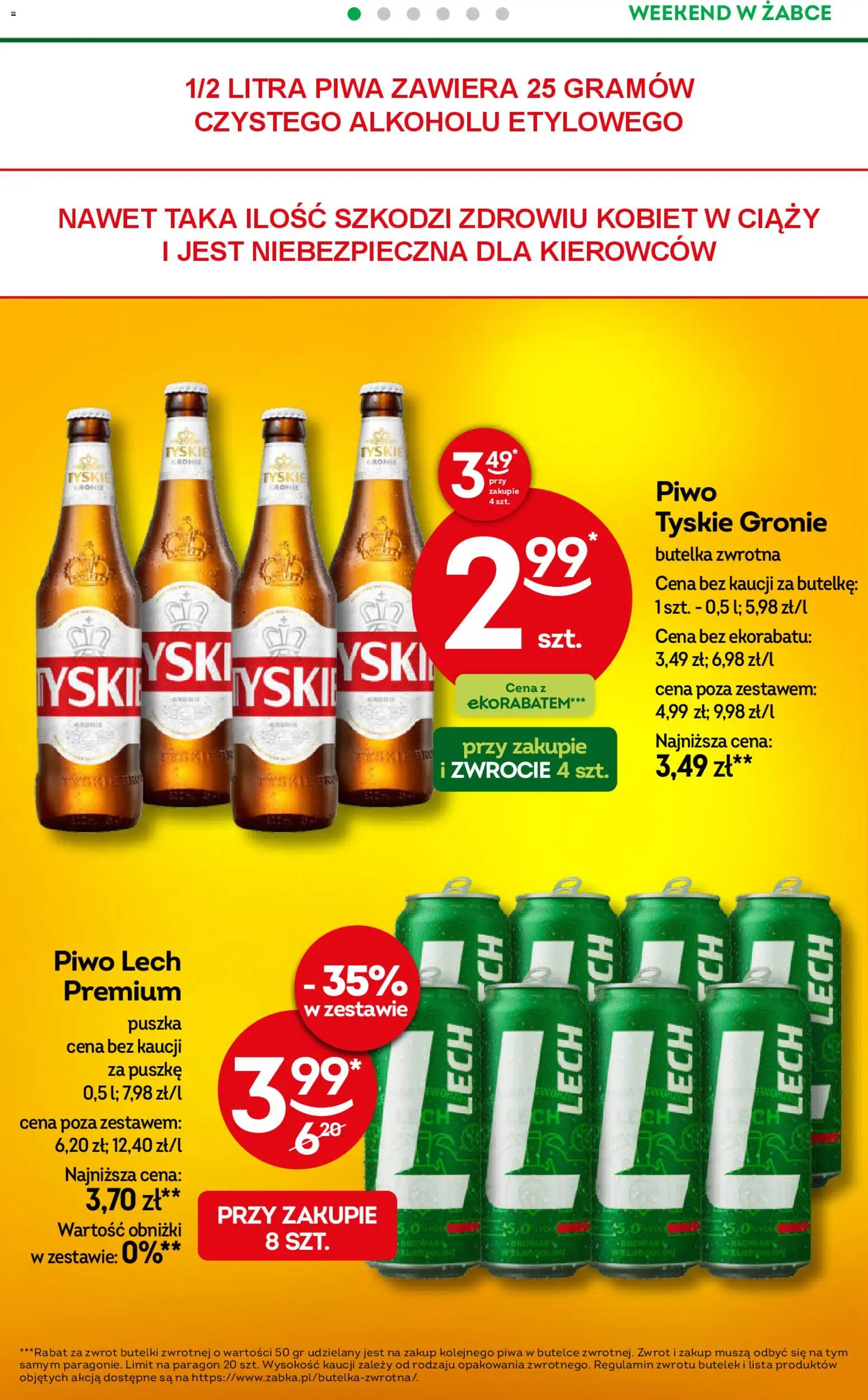 Żabka gazetka - Weekendowe promocje od 24.04.2026 | Strona: 2 | Produkty: Tyskie, Piwo