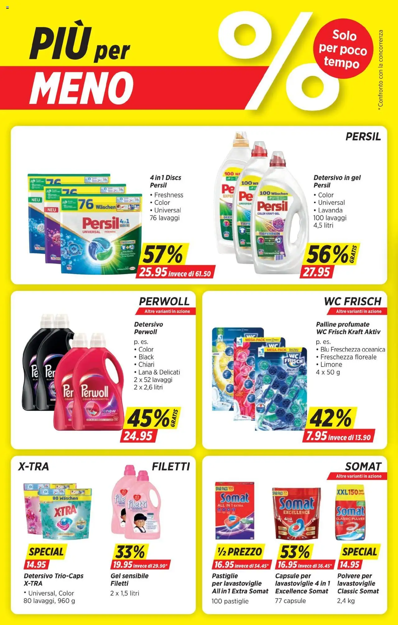 Denner Aktionen IT ab 26.08.2025 | Seite: 18 | Produkte: Pulver, Waschmittel