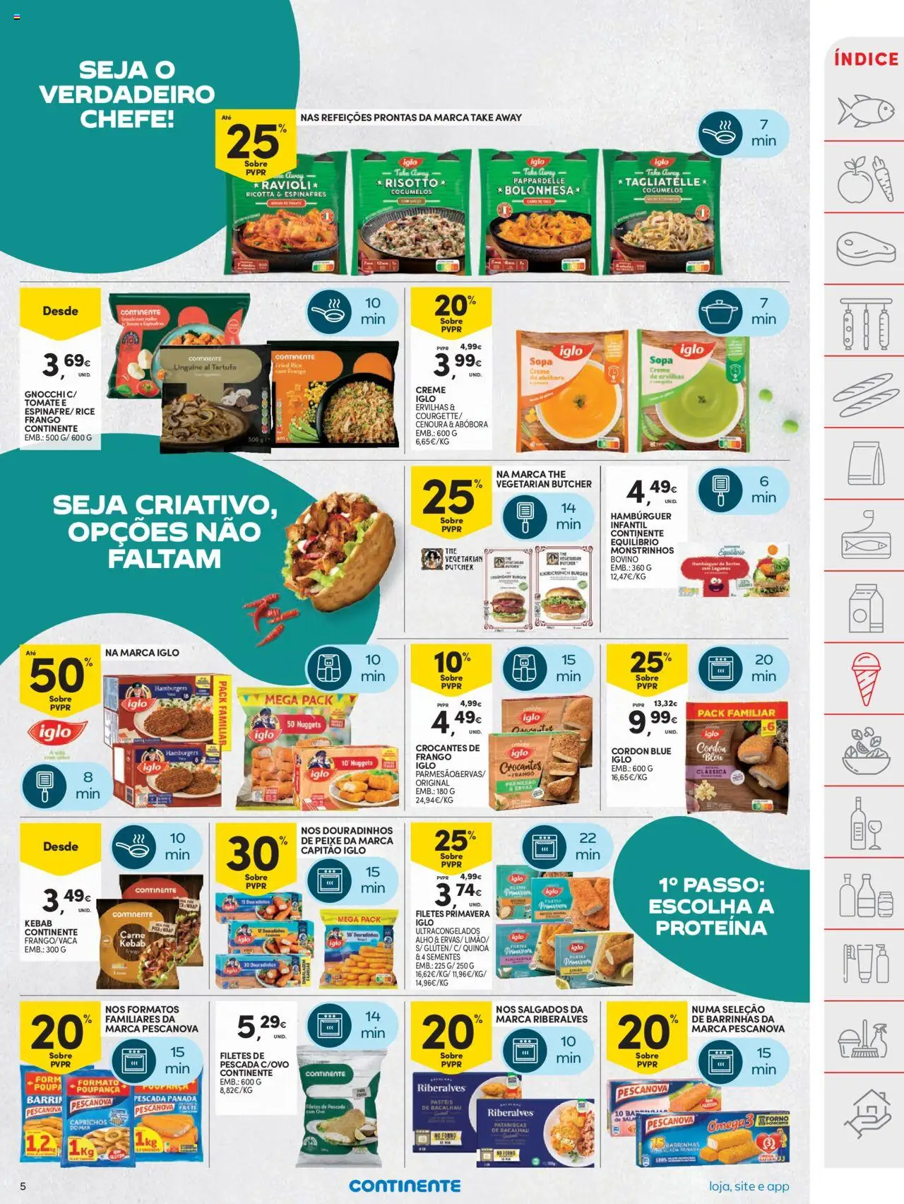 Continente folheto │ válido de 16.09.2025 | Página: 5 | Produtos: Forno, Ômega 3, Frango, Carne kebab