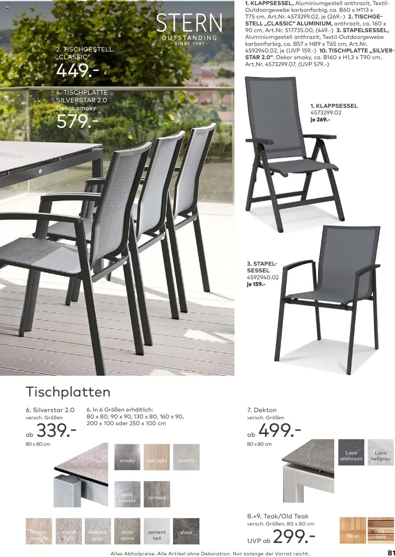 Porta! - Outdoor - Gartenmöbelkatalog 2025 - gültig ab dem 02.03.2025 | Seite: 81 | Produkte: Sessel