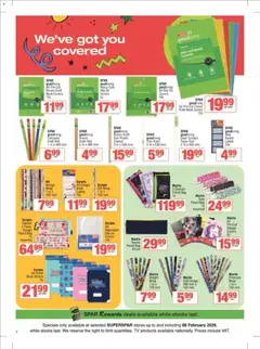 Superspar specials catalogue – valid from 09.02.2026 | Page: 4 | Products: Pencil, Bra, TV, Paper