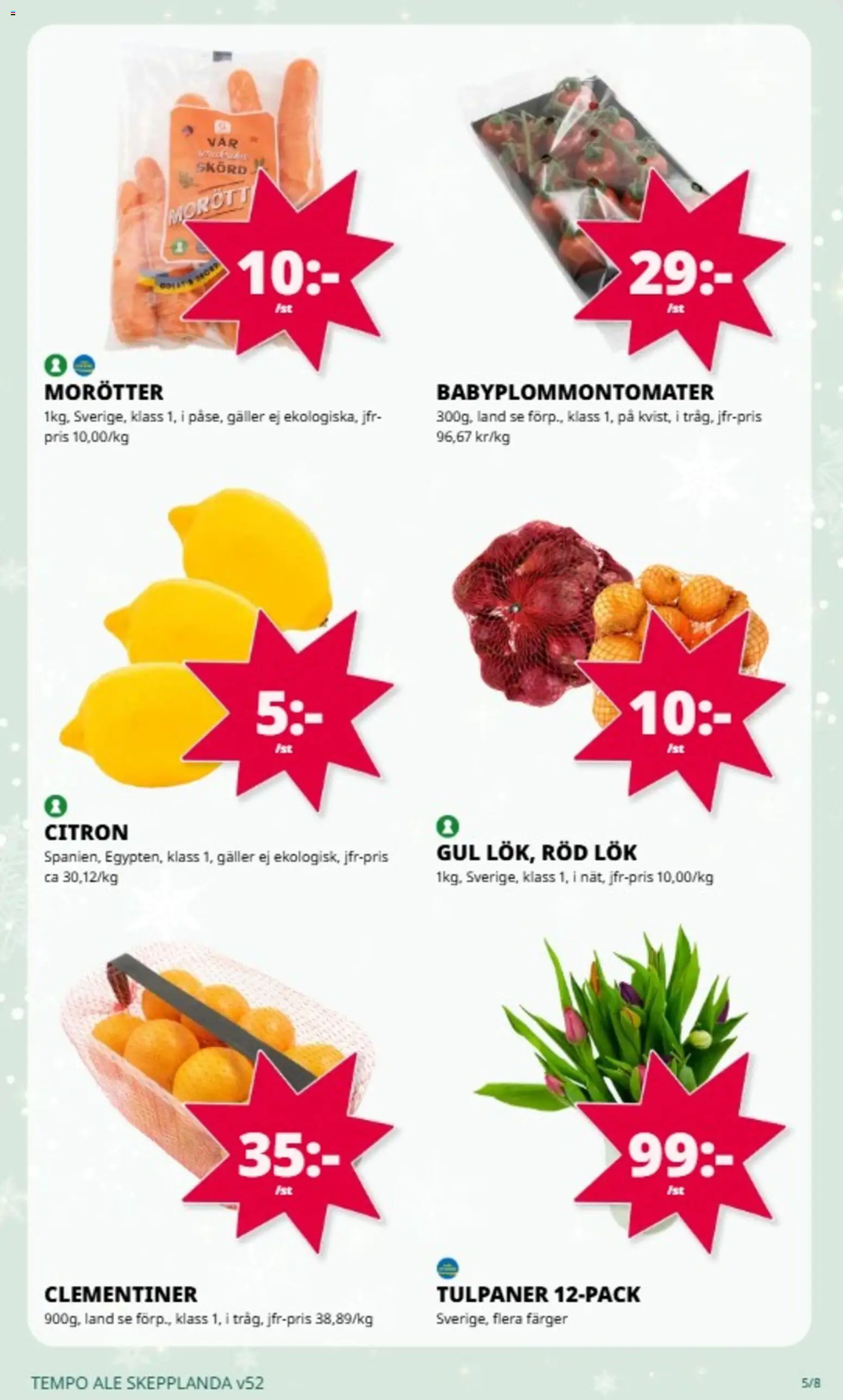 Tempo reklamblad aktuell från 22.12.2025 | Sida: 5 | Produkter: Galler, Citron