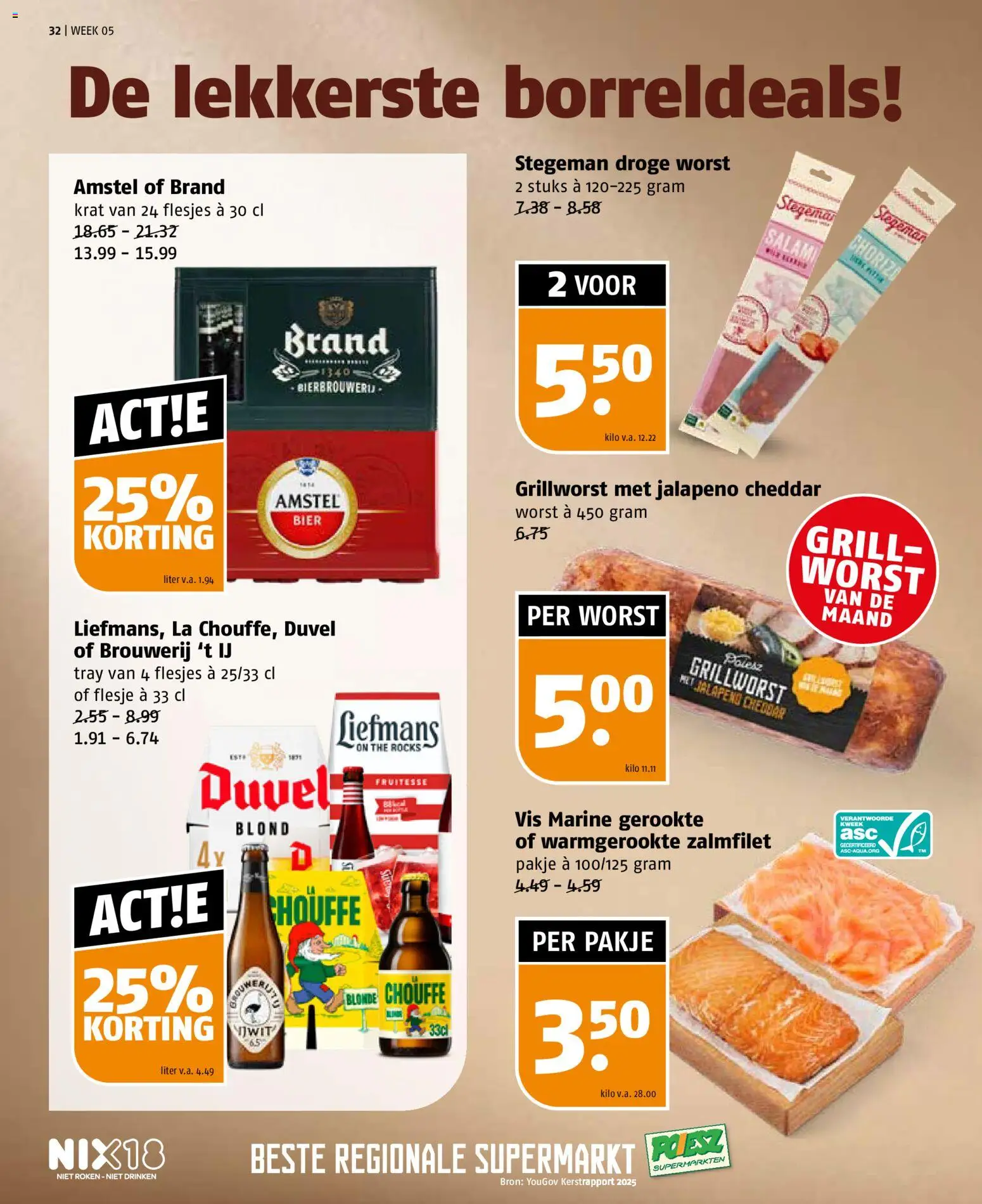 {H1} | Pagina: 32 | Producten: Salami, Bier, Worst, La