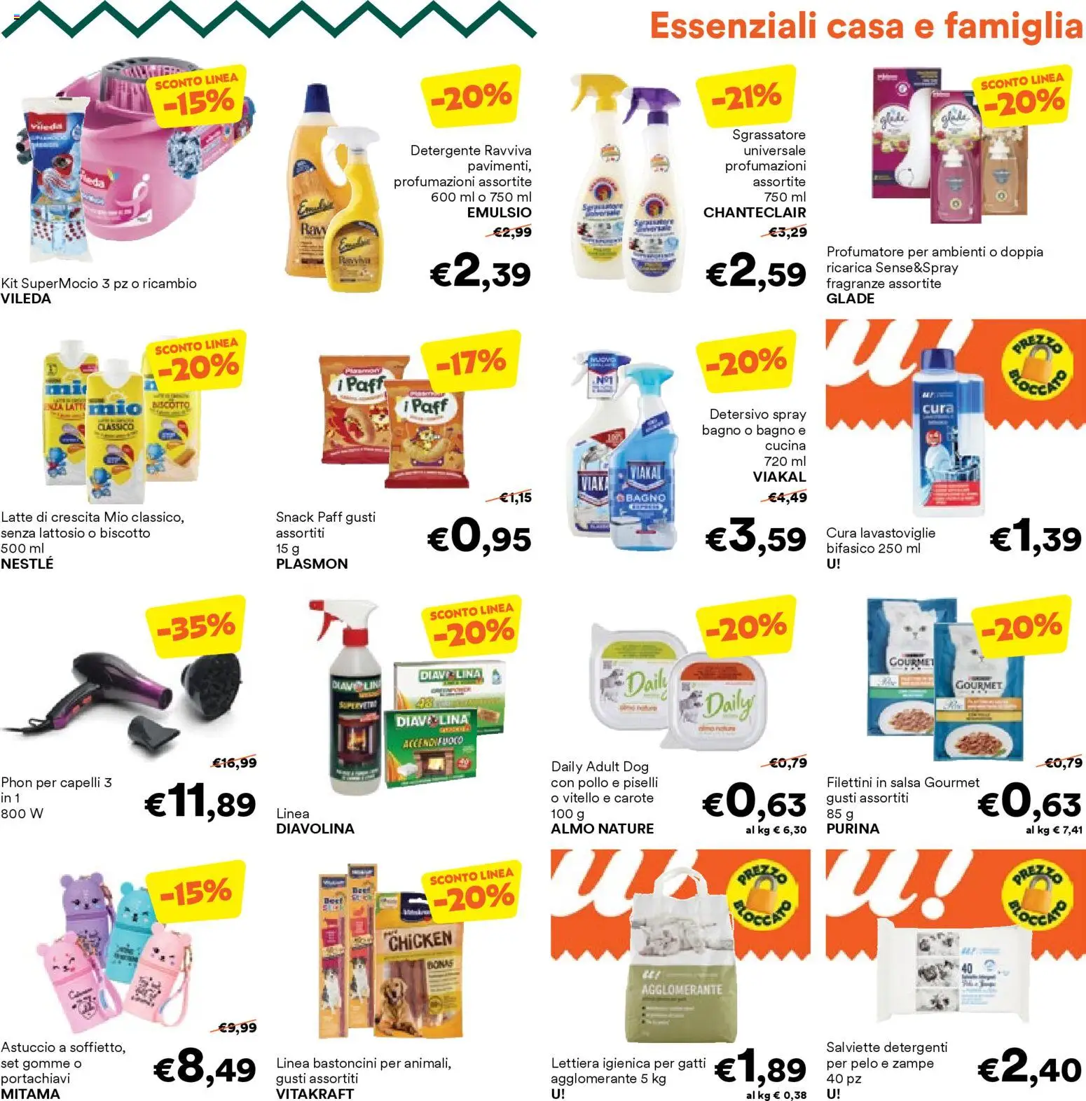 Volantino Unes del 26.02.2026 | Pagina: 23 | Prodotti: Salsa, Latte, Carote, Lavastoviglie