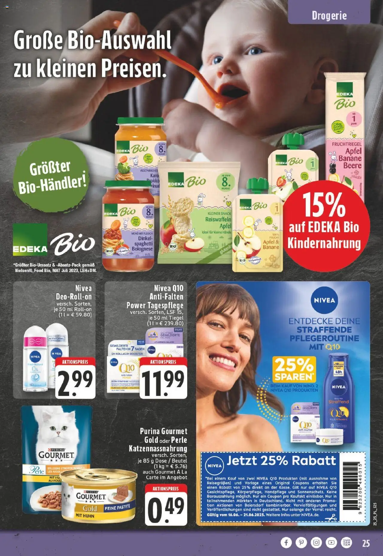 Edeka prospekt Titz	 - gültig ab dem 15.06.2025 | Seite: 25 | Produkte: Äpfel, Deodorant, Purina gourmet gold, Fleisch