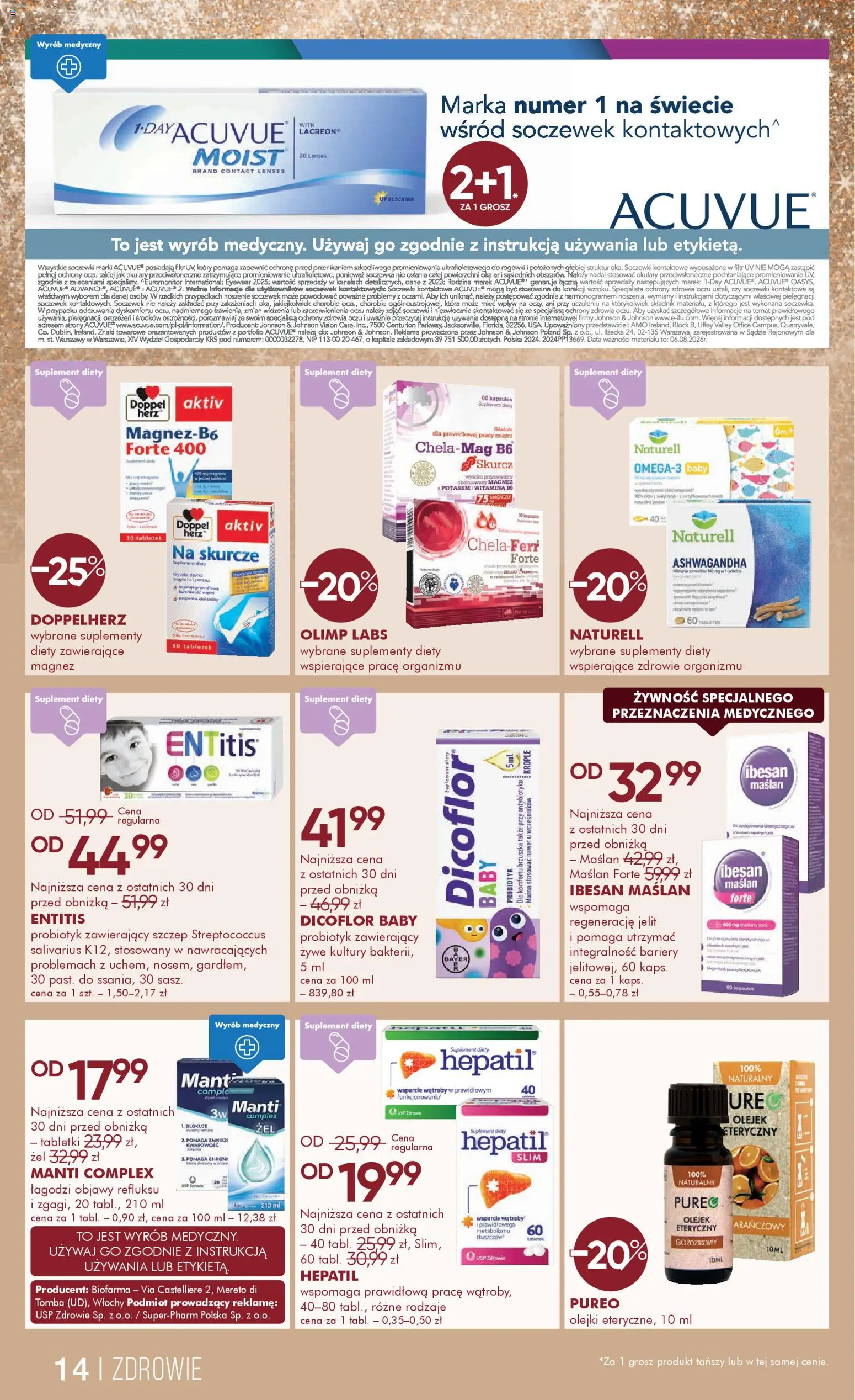 Super-pharm Gazetka od 27.12.2025 | Strona: 14 | Produkty: Okulary, Okulary przeciwsłoneczne