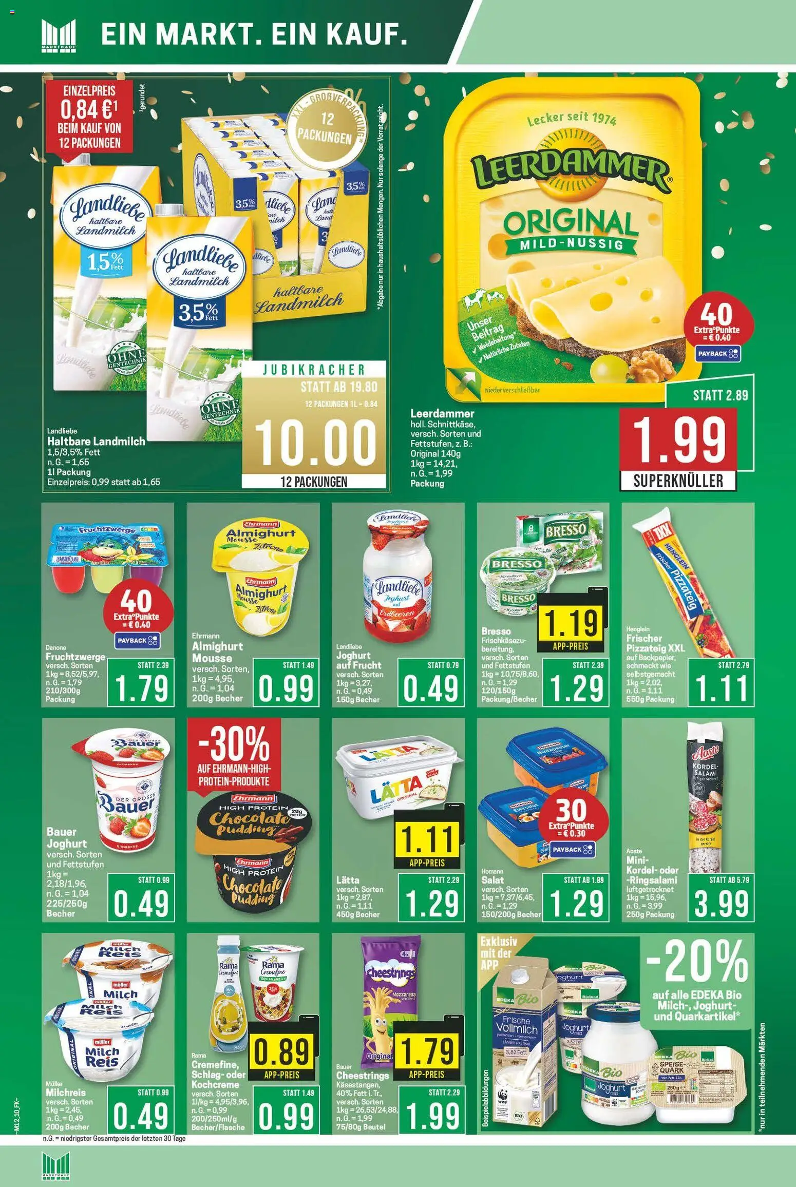 Marktkauf Prospekt 	 – gültig ab 16.03.2026 | Seite: 10 | Produkte: Mozzarella, Pudding, Salami, Reis