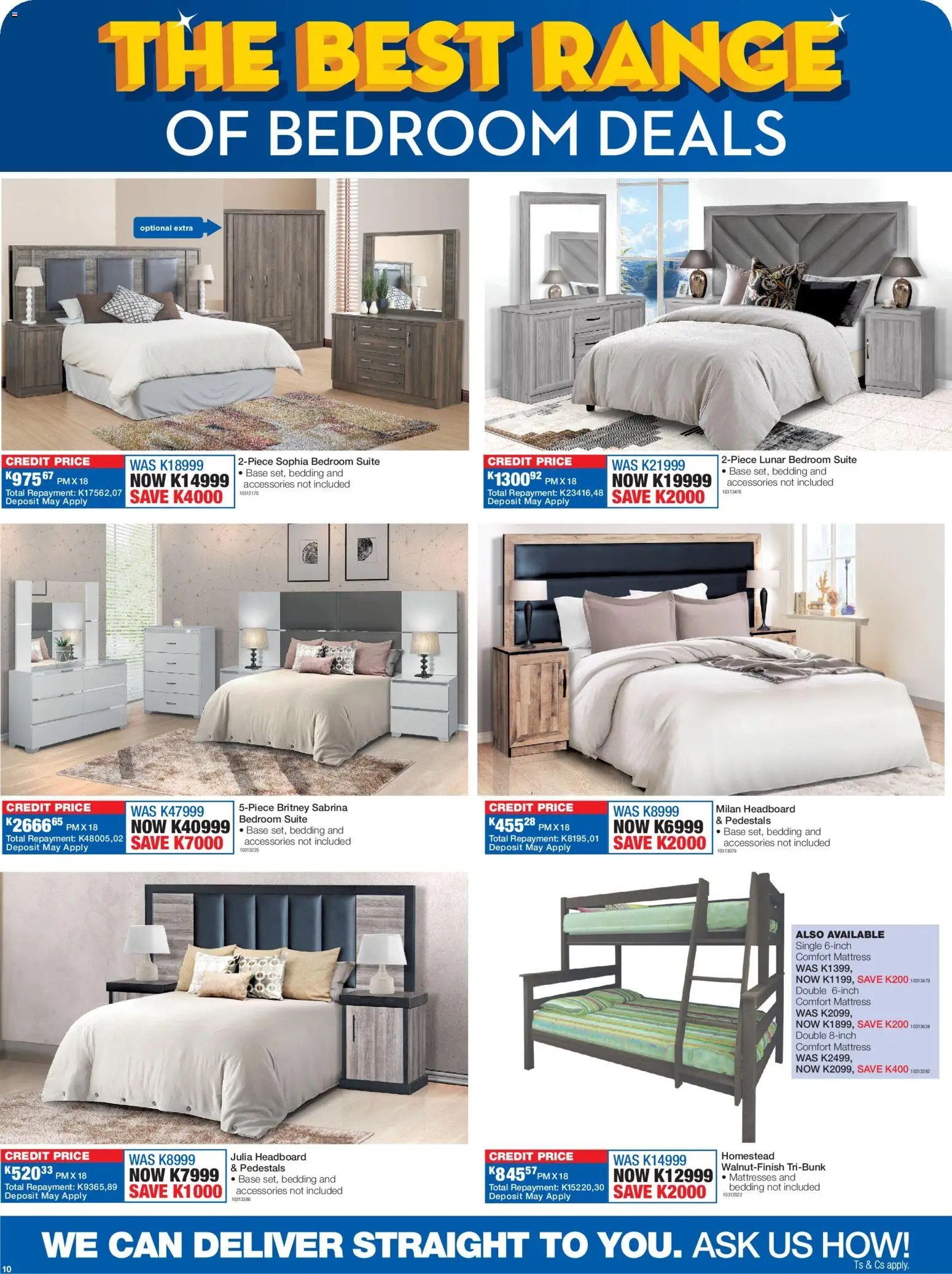 New OK Furniture catalogue – valid from 16.02.2026 | Page: 10 | Products: Headboard, Mattress