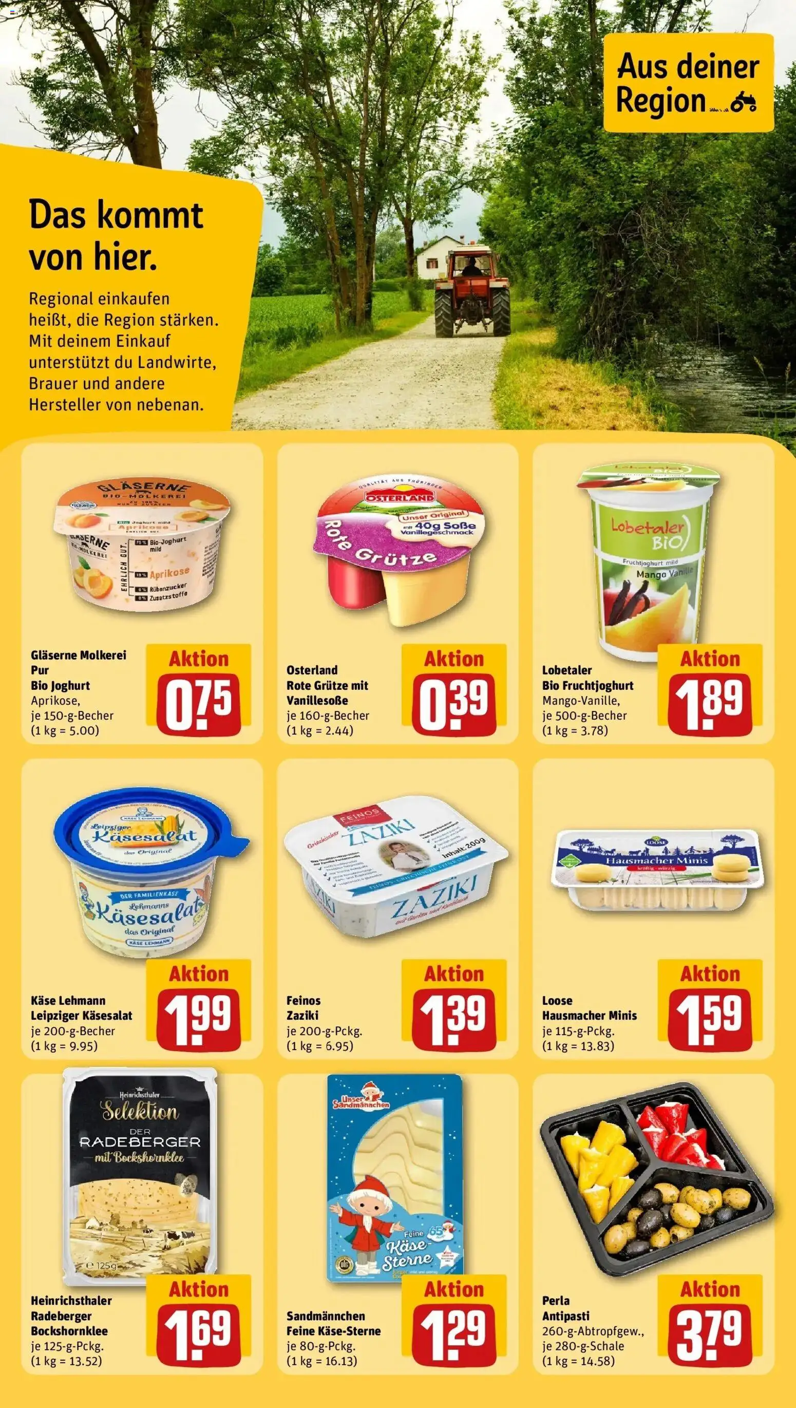 Rewe prospekt Golßen	 – gültig ab 09.02.2026 | Seite: 18 | Produkte: Käse, Joghurt, Fruchtjoghurt, Soße