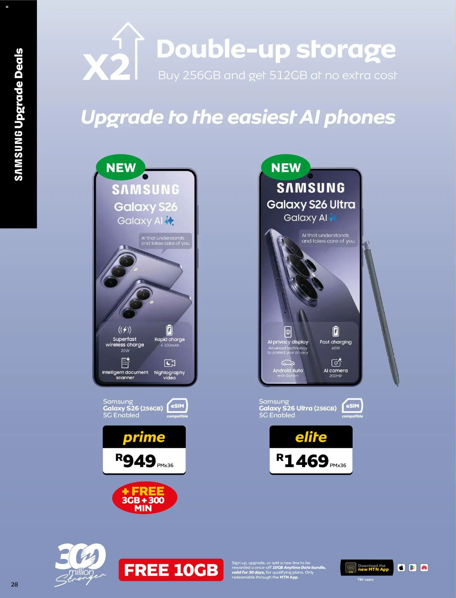 New MTN catalogue – valid from 09.03.2026 | Page: 28 | Products: Data, Camera
