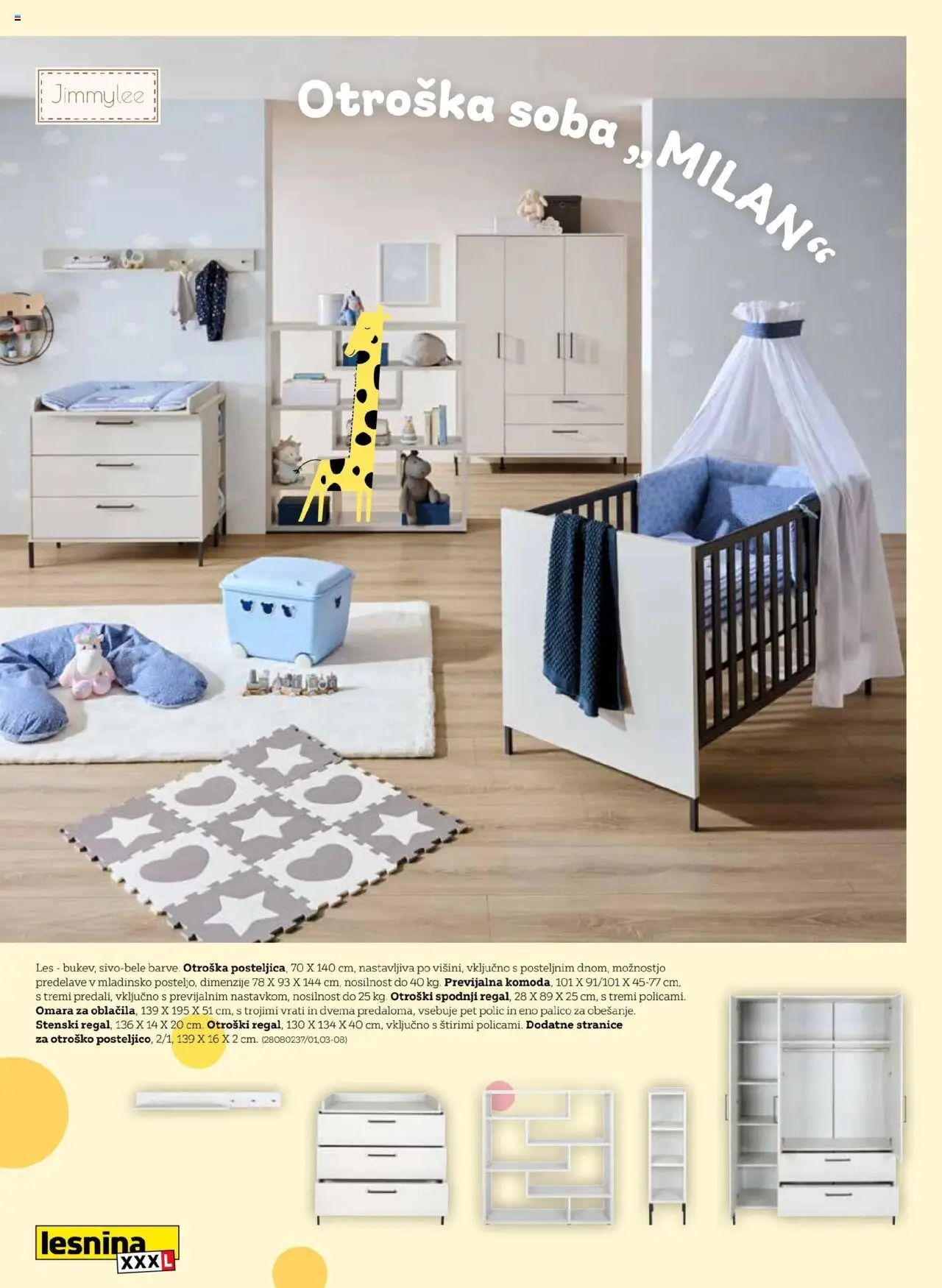 XXXL Lesnina katalog svet otroških sob │ velja od 08.08.2025 | Stran: 2 | Izdelki: Omara