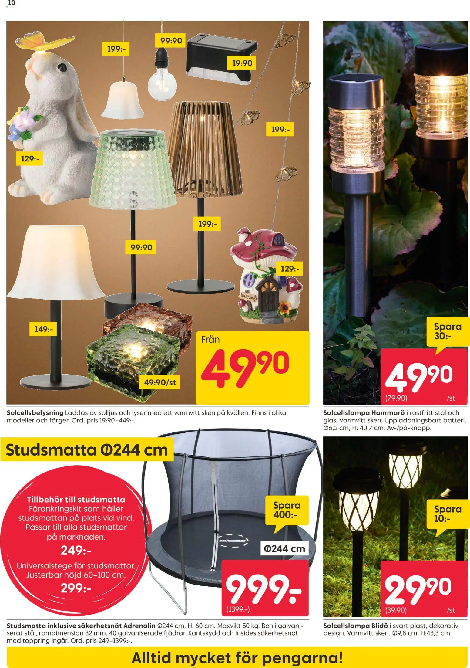 Rusta reklamblad aktuell från 23.03.2026 | Sida: 10 | Produkter: Solcellsbelysning