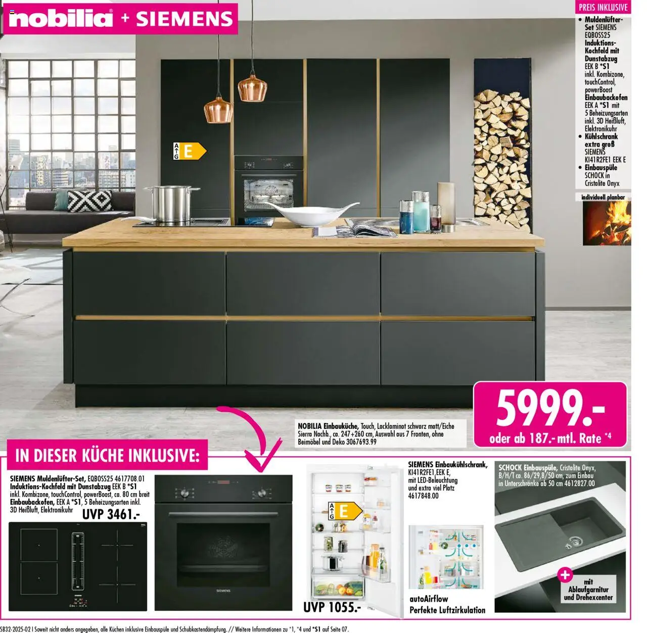 SB Möbel Boss Prospekt 	 - gültig ab dem 02.08.2025 | Seite: 2 | Produkte: Küche, Kühlschrank, Dunstabzug, Kuchen