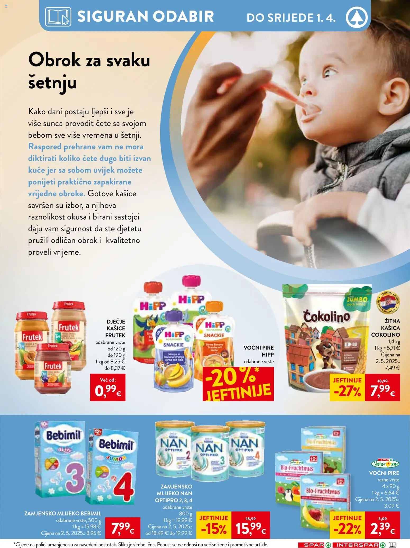 Spar katalog | vrijedi od 12.03.2026 | Stranica: 8 | Proizvodi: Mlijeko, Kašice, Čokolino