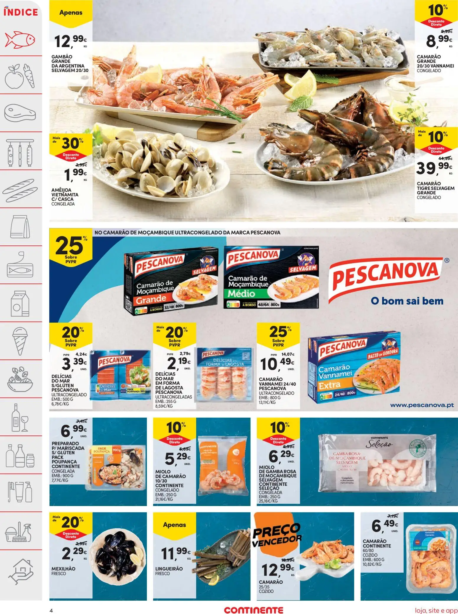 Continente folheto │ válido de 03.02.2026 | Página: 4 | Produtos: Lagosta, Camarão
