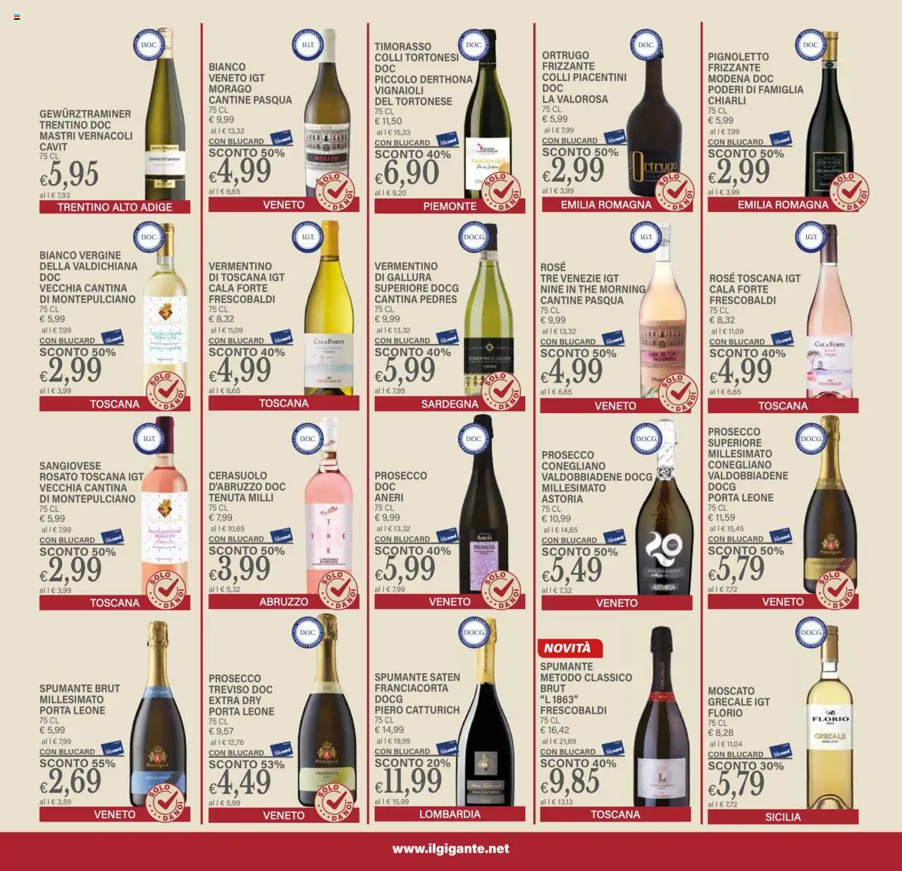 Volantino Il Gigante del 18.09.2025 | Pagina: 21 | Prodotti: Prosecco, The, Spumante