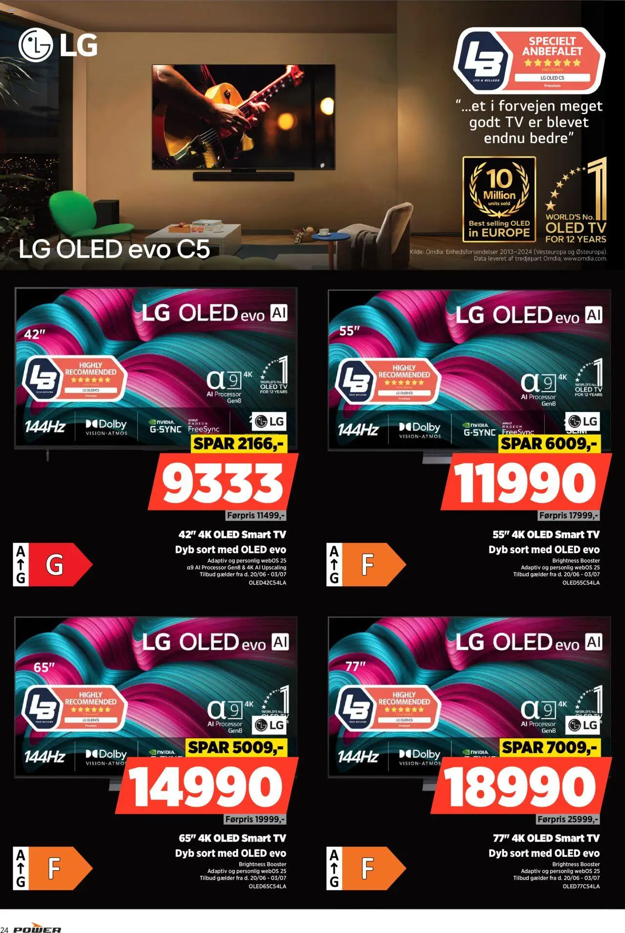 Power Tilbudsavis gyldig fra 20.06.2025 | Side: 24 | Produkter: Processor, Smart TV, TV, Lyd