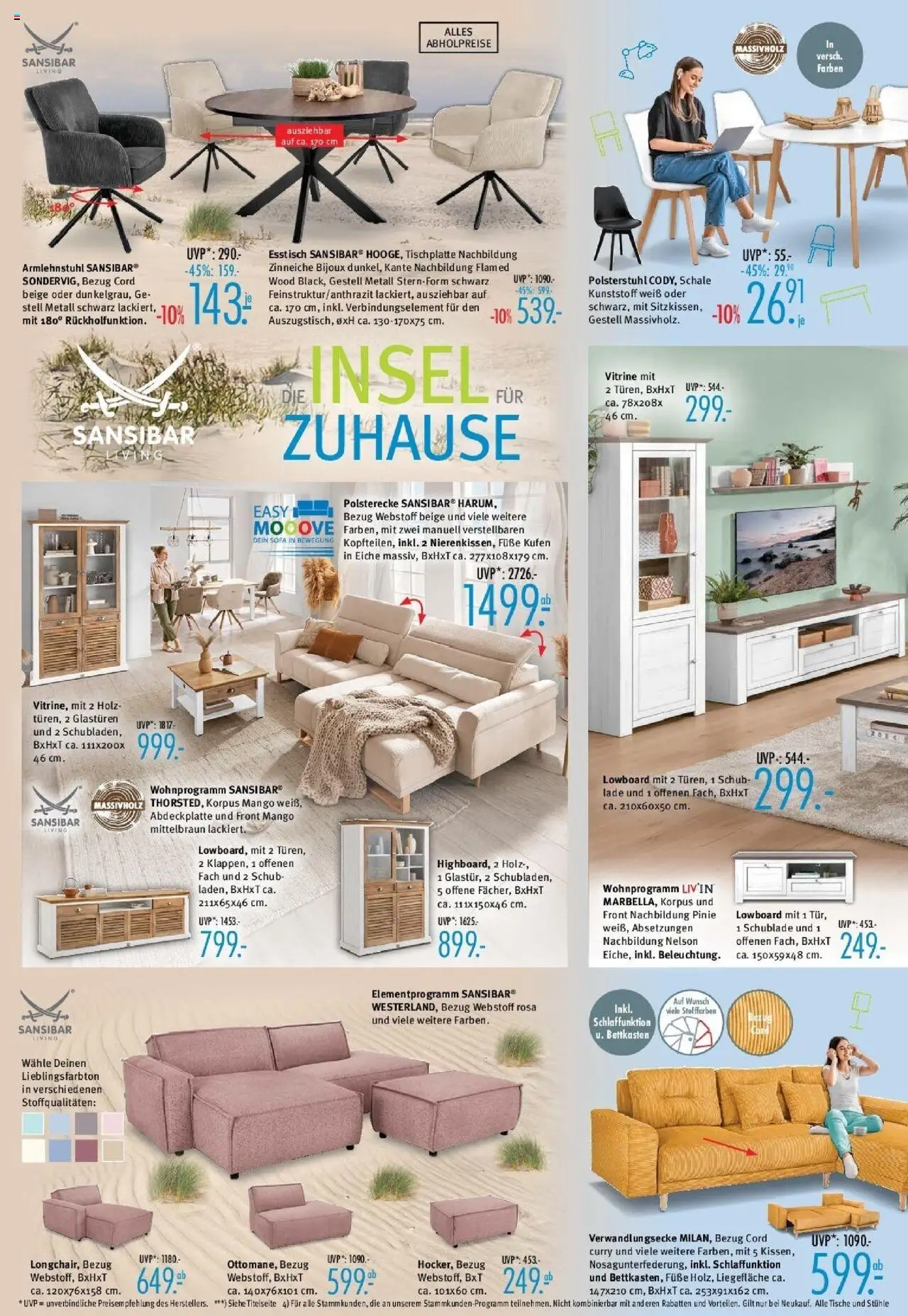 Trends - Ostermann Trends: Neue Möbel wirken Wunder. - gültig ab dem 30.05.2025 | Seite: 2 | Produkte: Lowboard, Esstisch, Sofa, Mango