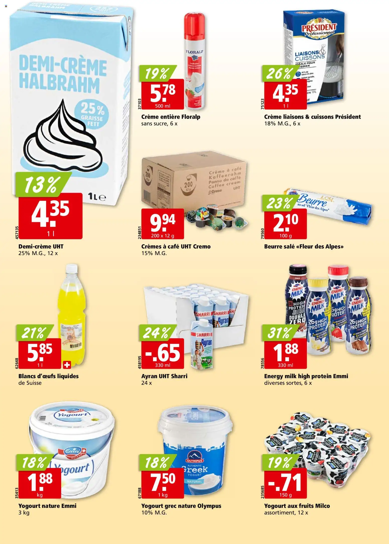 Aligro Aktionen Chavannes, Matran, Genève, Sion – gültig ab 16.02.2026 | Seite: 14 | Produkte: Creme