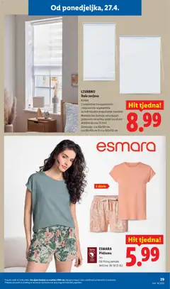 ESMARA, Pidžama, Set. Od čistog pamuka. Veličine: 36-50 (S-XL) - Pregled kataloga iz trgovine Lidl, vrijedi od 27.04.2026 | Stranica: 29