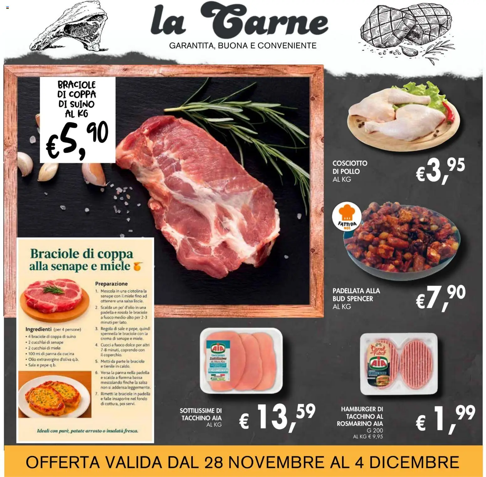 Volantino Coal del 28.11.2025 | Pagina: 4 | Prodotti: Panna, Insalata, Suino, Pepe