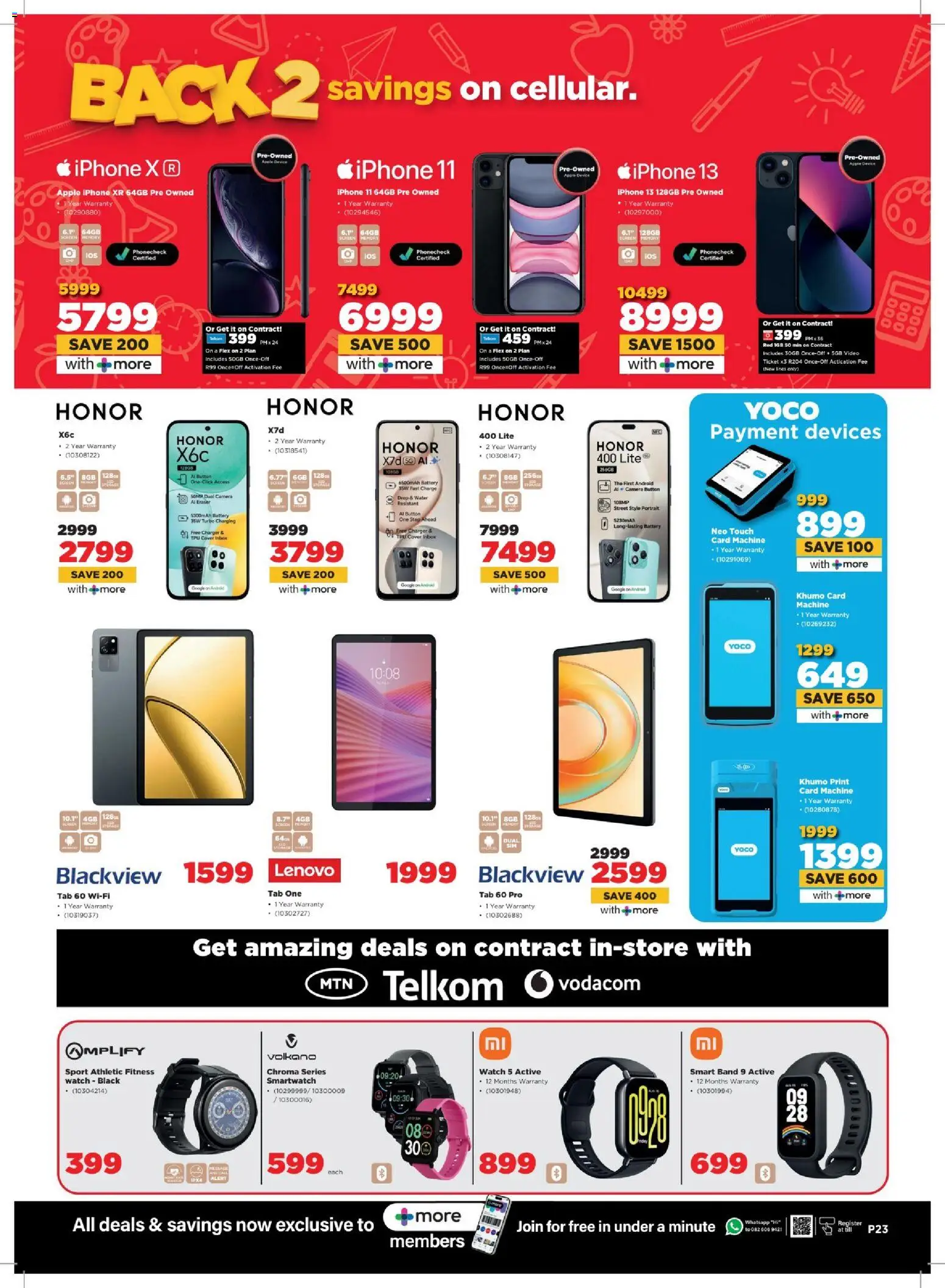 New HiFi Corp catalogue – valid from 29.12.2025 | Page: 23 | Products: Cover, Smartwatch, Charger, Water
