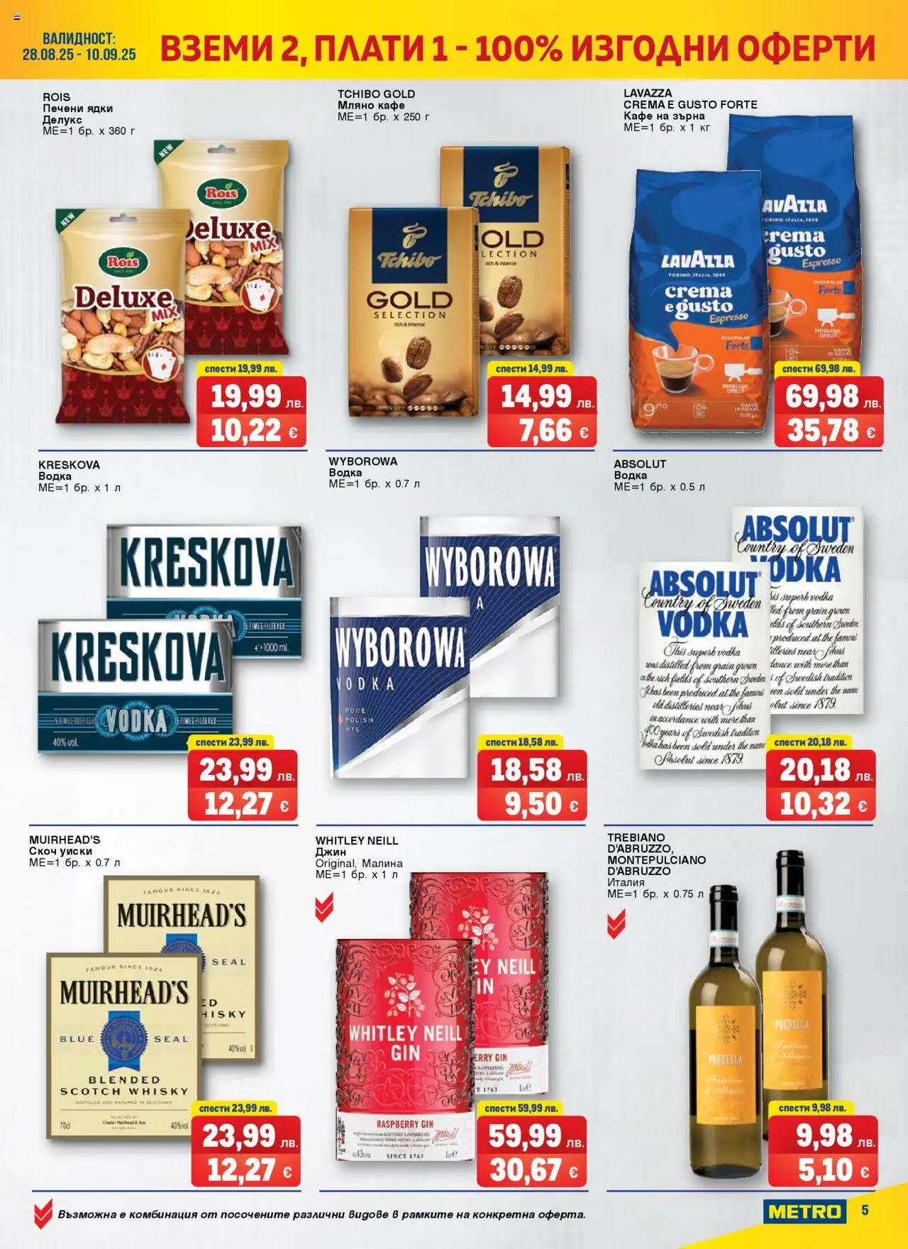  | Страница: 5 | Продукти: Водка, Малина, Скоч уиски, Печени ядки