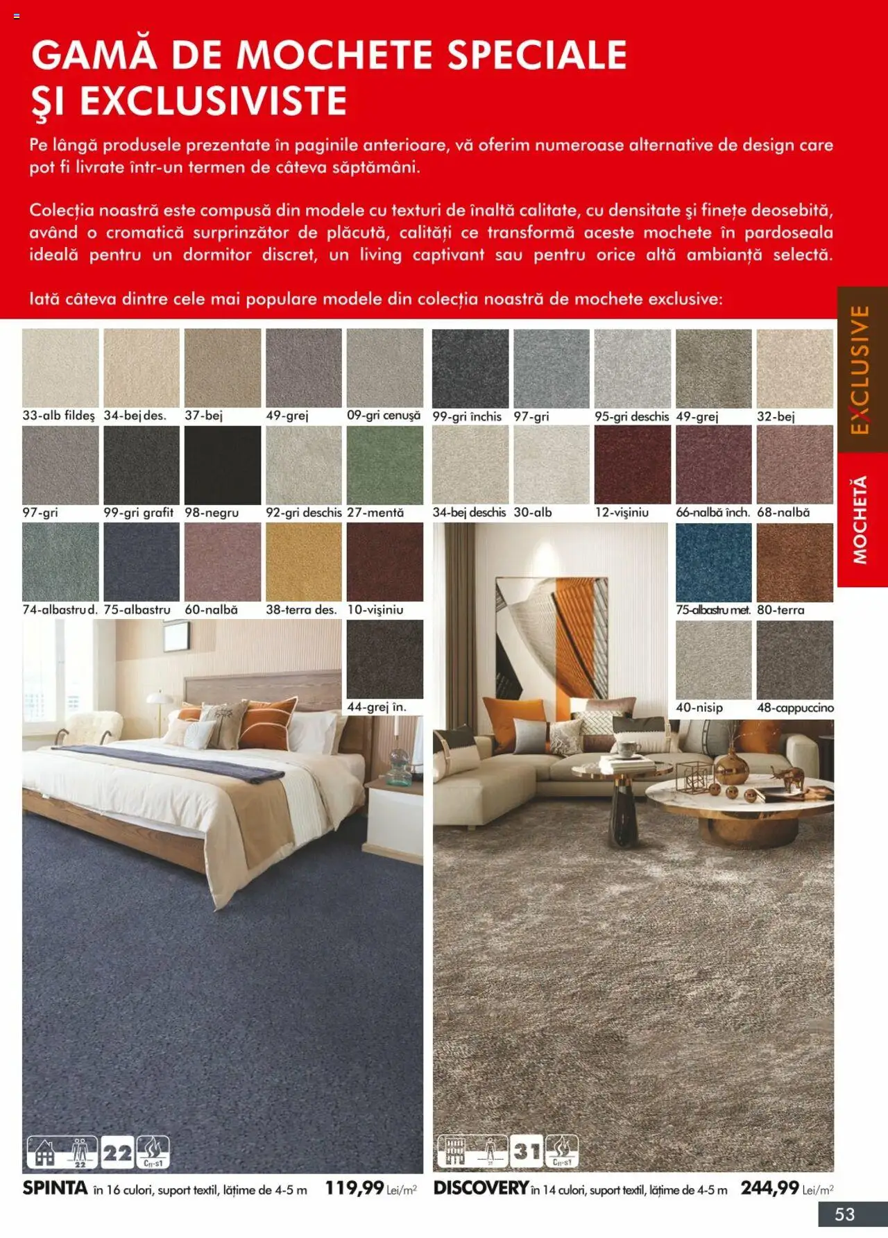 Noul catalog Diego – valabil de la 01.04.2024 | Pagină: 53 | Produse: Mochetă, Pardoseală