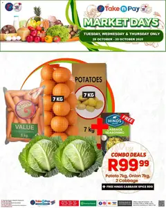 Take n Pay specials catalogue – valid from 28.10.2025 | Page: 6 | Products: Seasoning, Carrots, Spices, Potatoes
