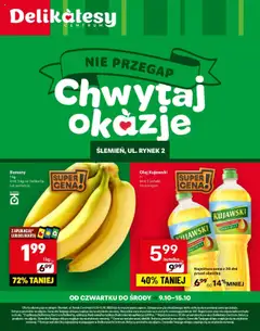 Pogląd oferty "Delikatesy Centrum Gazetka - Ślemień Otwarcie" - ważna od 09.10.2025
