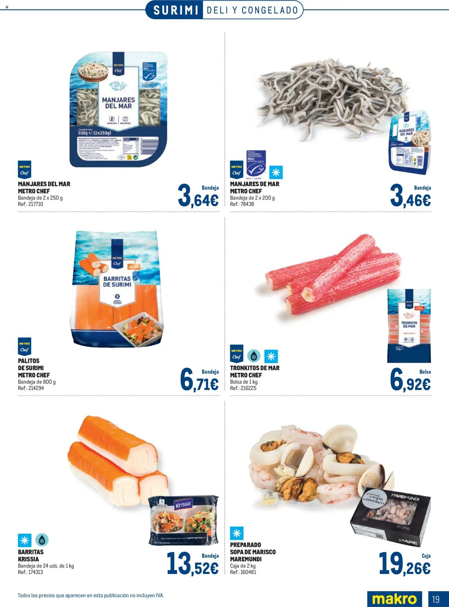 Makro Especial Pescados Norte 4 │ válido desde el 06.04.2026 | Página: 19 | Productos: Bolsa, Bandeja, Caja