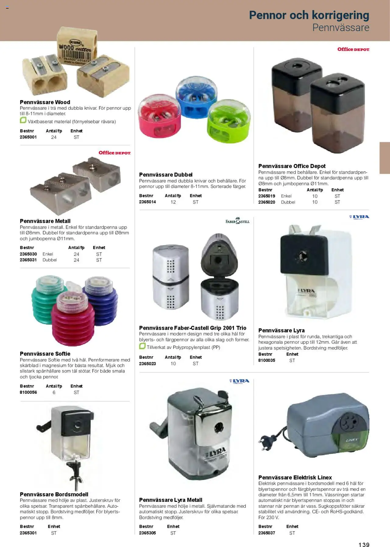 Office Depot reklamblad aktuell från 01.02.2025 | Sida: 141 | Produkter: Pennvässare