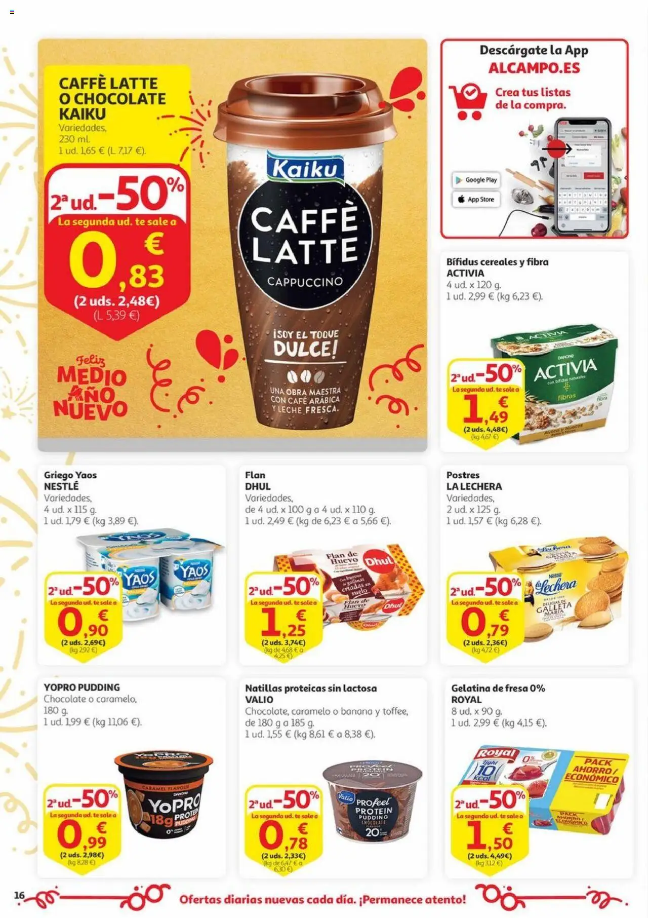 Alcampo - Aniversario │ válido desde el 03.06.2025 | Página: 16 | Productos: Gelatina, Café, Chocolate, Cereales