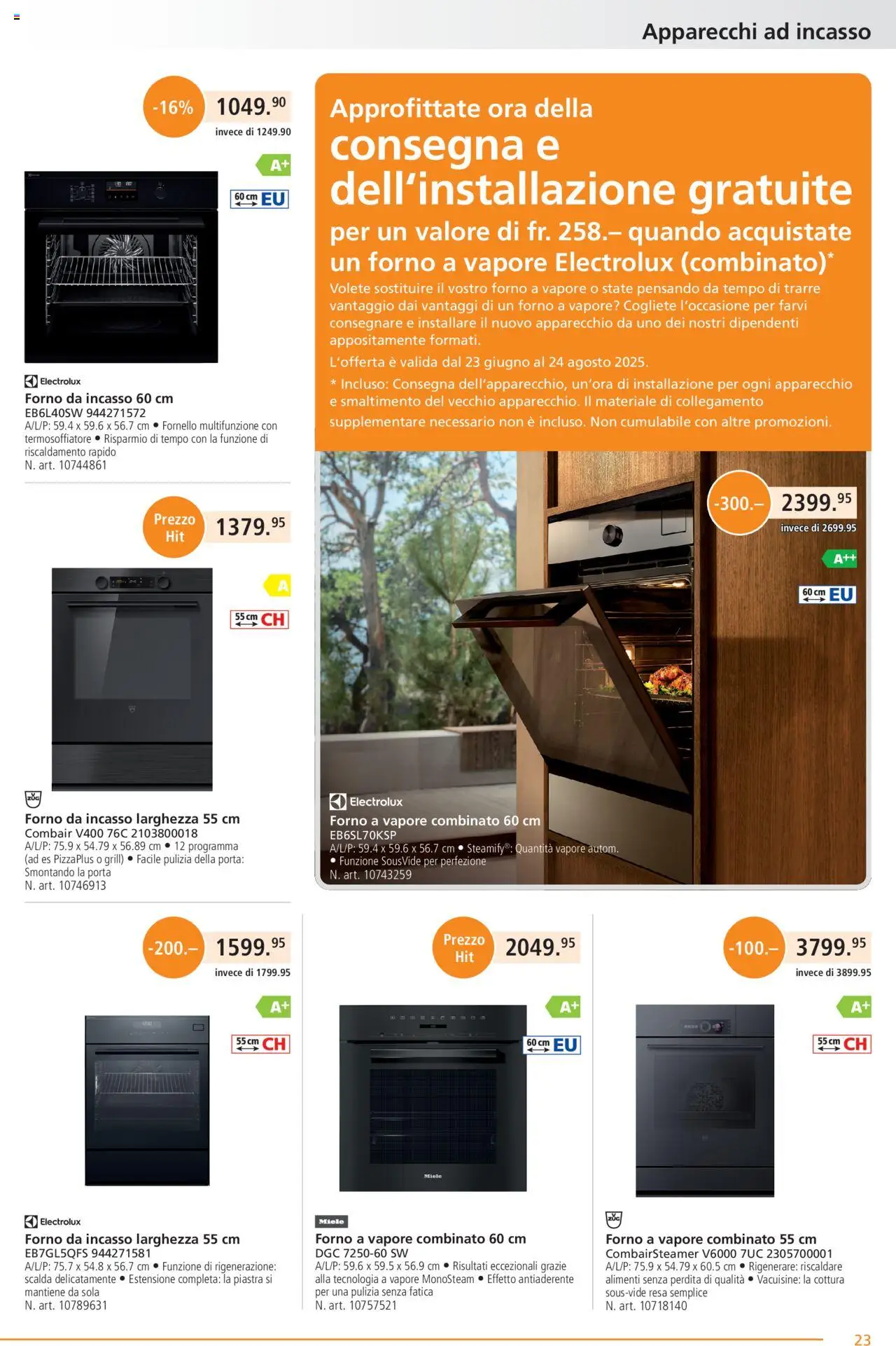 Fust Aktionen IT ab 28.07.2025 | Seite: 23 | Produkte: Grill, Miele