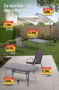 Baštenska stolica siva Melfi, 6/1 71x55.3x101cm, Baštenska stolica siva Melfi, 6/1 71x55.3x101cm - pregled Mega Maxi kataloga - važi od 02.04.2026 | Strana: 6 | Proizvode: Baštenski sto, Baštenska stolica, Sto, Stolica