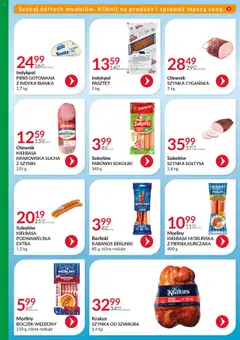 Eurocash Gazetka - Katalog Artykułów Spożywczych od 27.07.2025 | Strona: 19 | Produkty: Parówki sokoliki, Szynka, Boczek wędzony, Kiełbasa krakowska