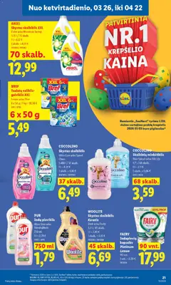 LIDL leidinys galioja nuo 23.03.2026 | Puslapis: 23 | Prekių: Krepšelis, Ploviklis