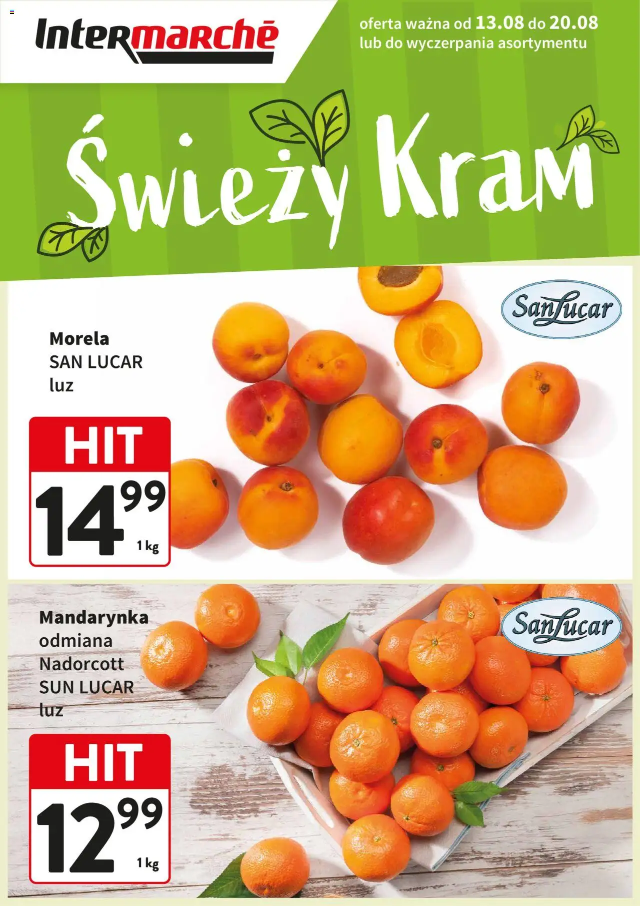 Intermarche Gazetka - Świeży Hit od 13.08.2025 | Strona: 1