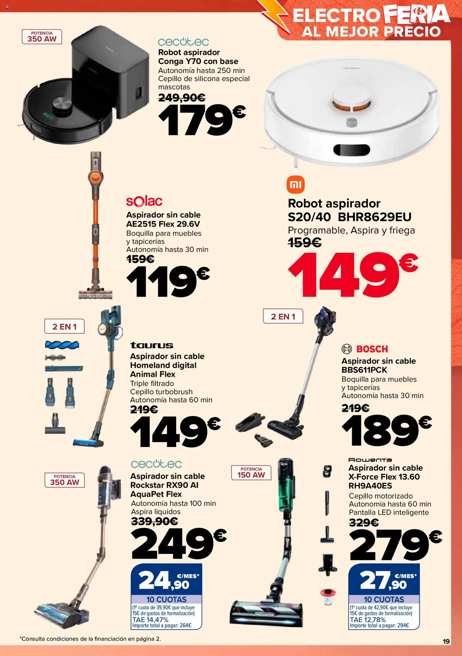 Carrefour folleto │ válido desde el 28.10.2025 | Página: 19 | Productos: Cepillo, Muebles, Robot, Aspirador