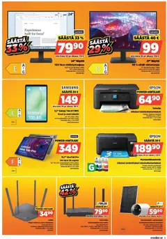 Power-mainoslehti voimassa 09.03.2026 alkaen | Sivu: 15 | Tuotteet: Valvontakamera, Tabletti, Näyttö, Tulostin