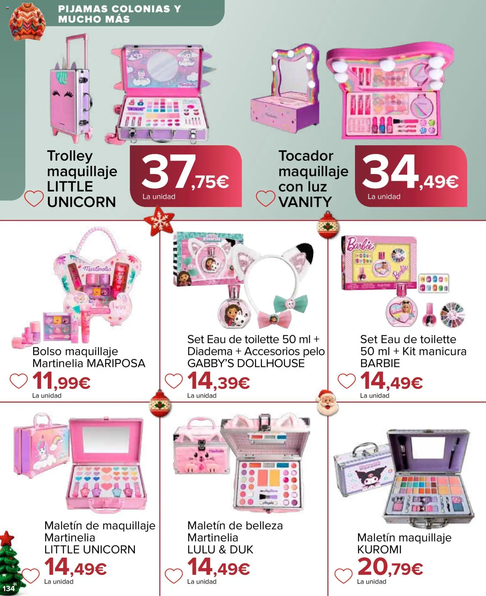 Carrefour Juguetes │ válido desde el 07.11.2025 | Página: 134 | Productos: Eau de toilette, Maquillaje, Bolso