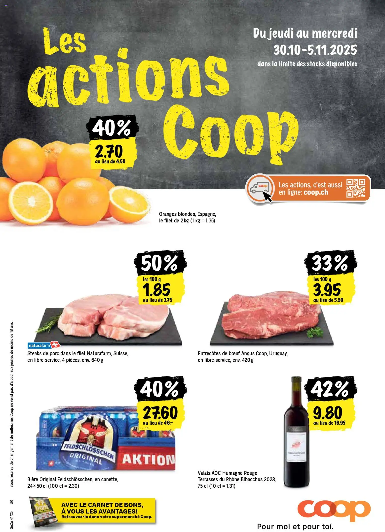 Coop - Les actions de la semaine – gültig ab 30.10.2025 | Seite: 1 | Produkte: Rouge